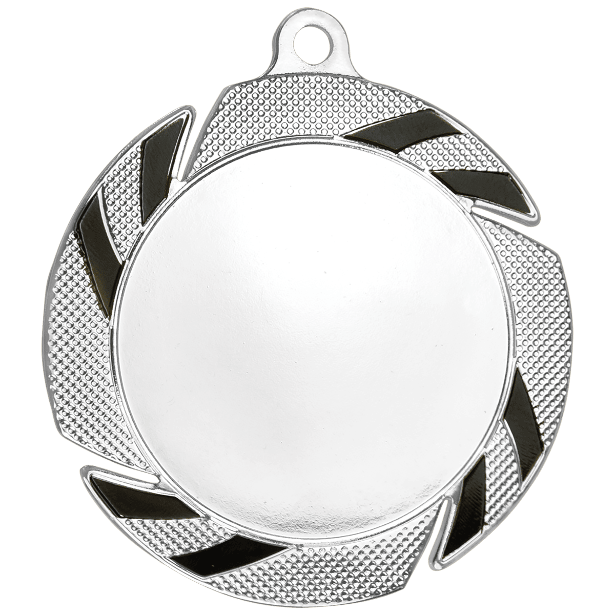 2" Insert Holder Medal-Silver/Black (Insert Not Included), product photo