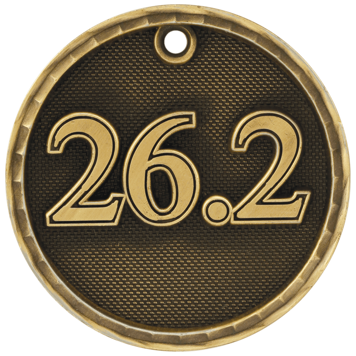 26.2 (Marathon) 3-D Medal-Gold, product photo