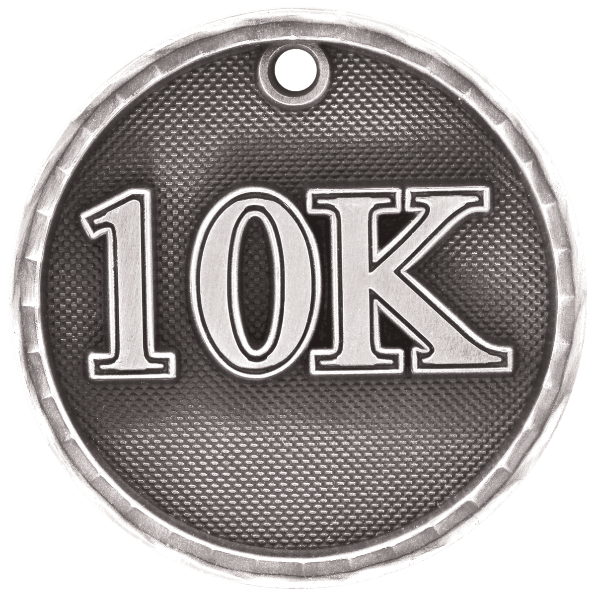 10K 3-D Medal-Silver, product photo
