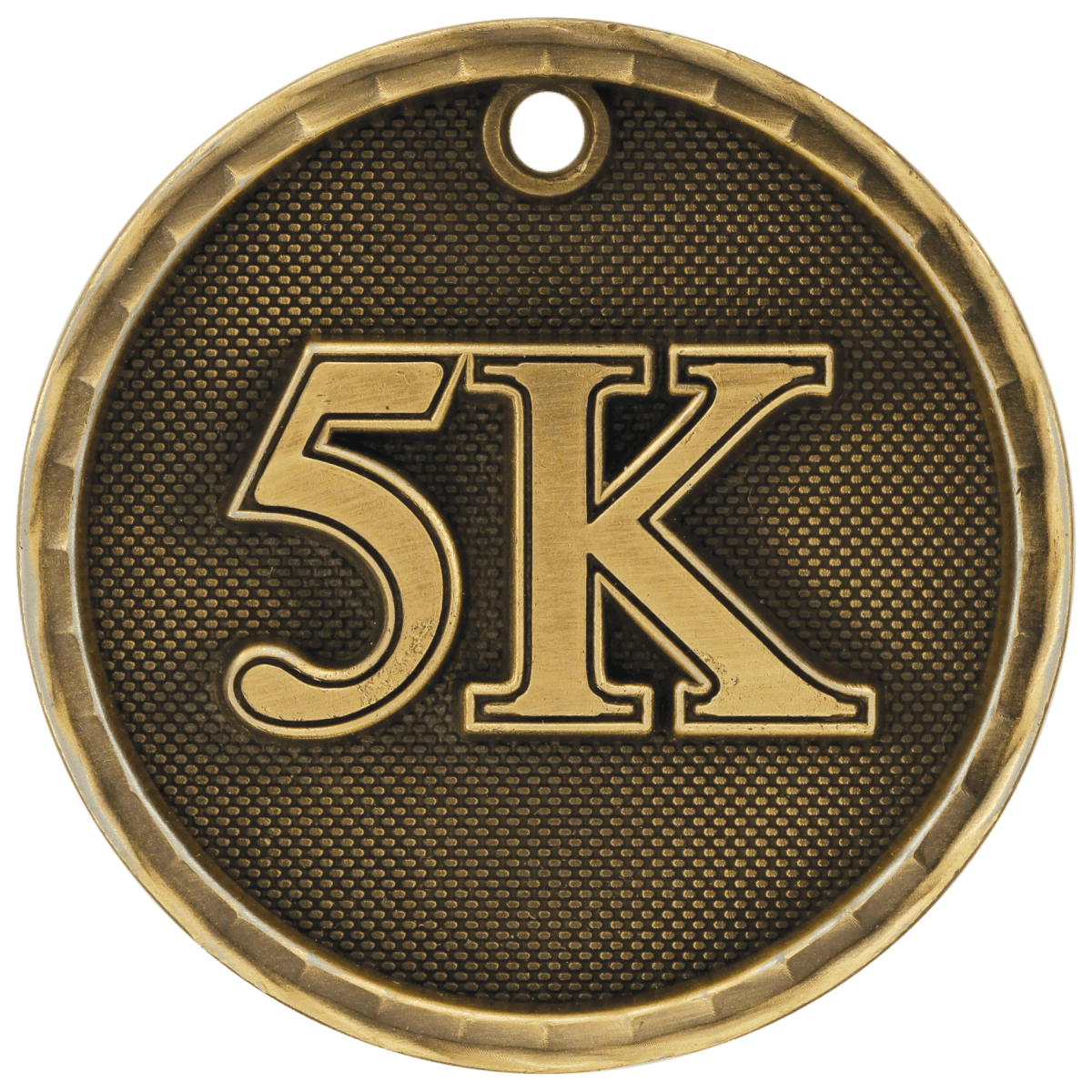 5K 3-D Medal-Gold, product photo