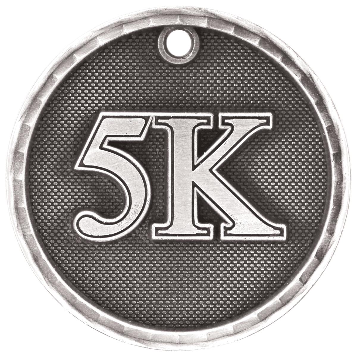 5K 3-D Medal-Silver, product photo