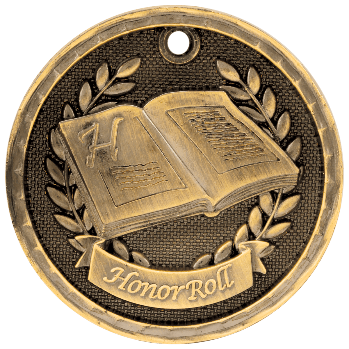 Honor Roll 3-D Medal-Gold, product photo