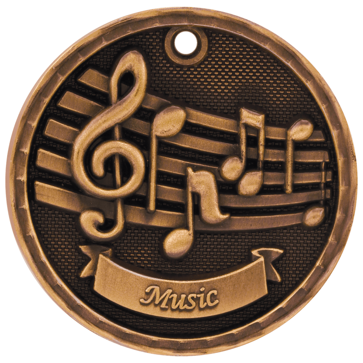Music 3-D Medal-Bronze, product photo