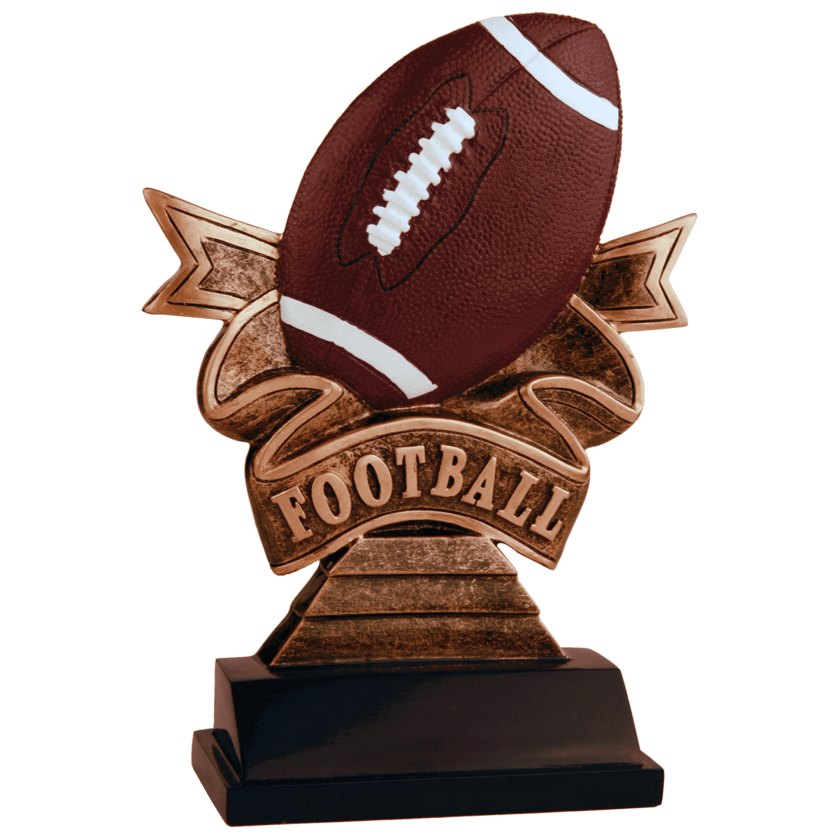 Football Ribbon Resin, product photo