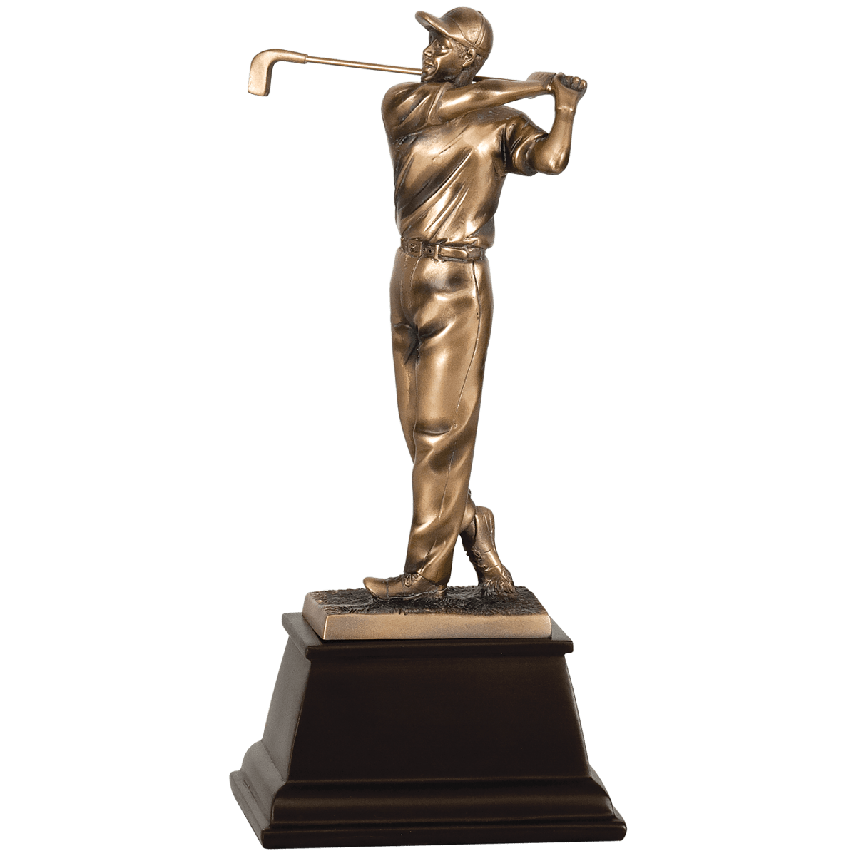Male Bronze Golf Resin, product photo