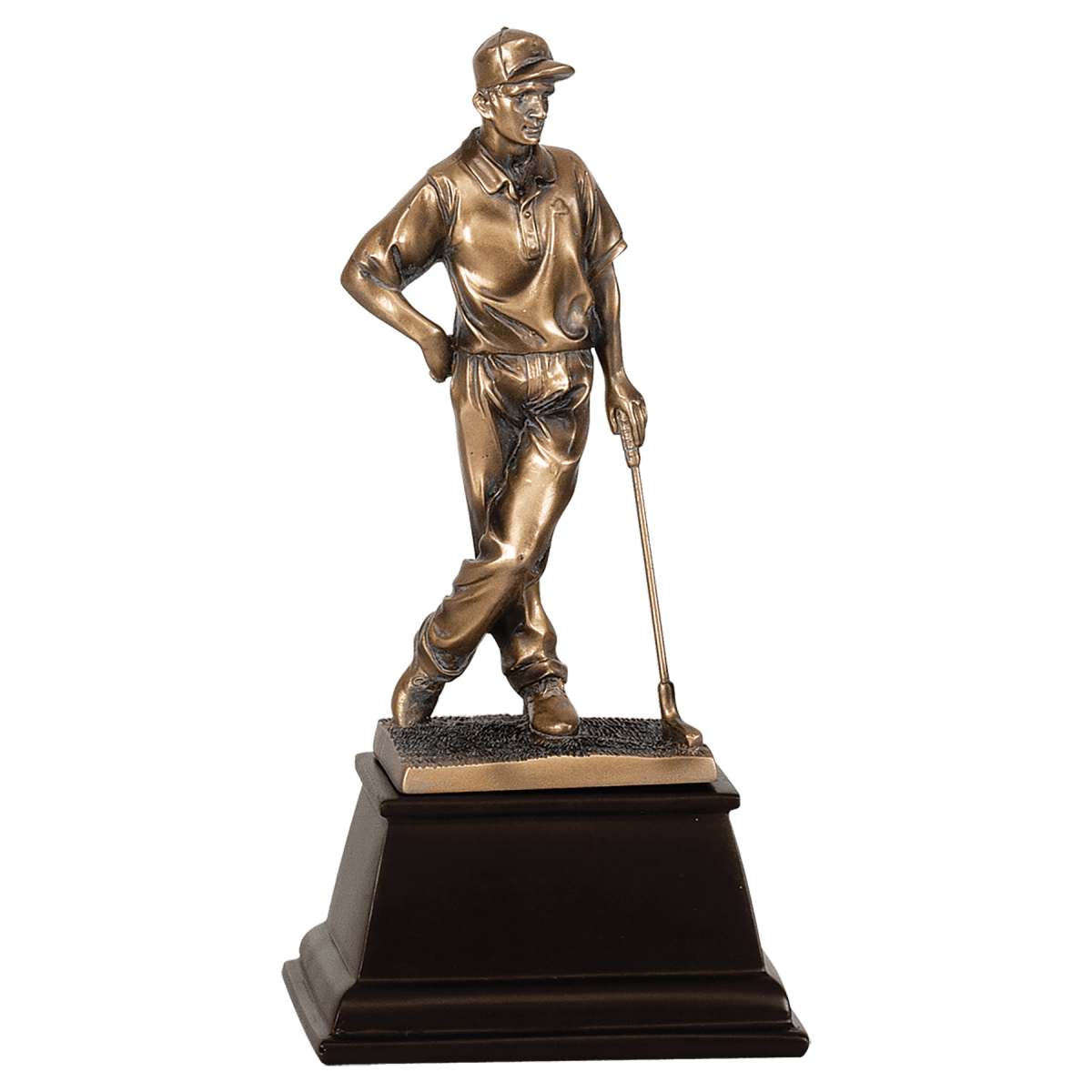 Male Bronze Golf Resin, product photo