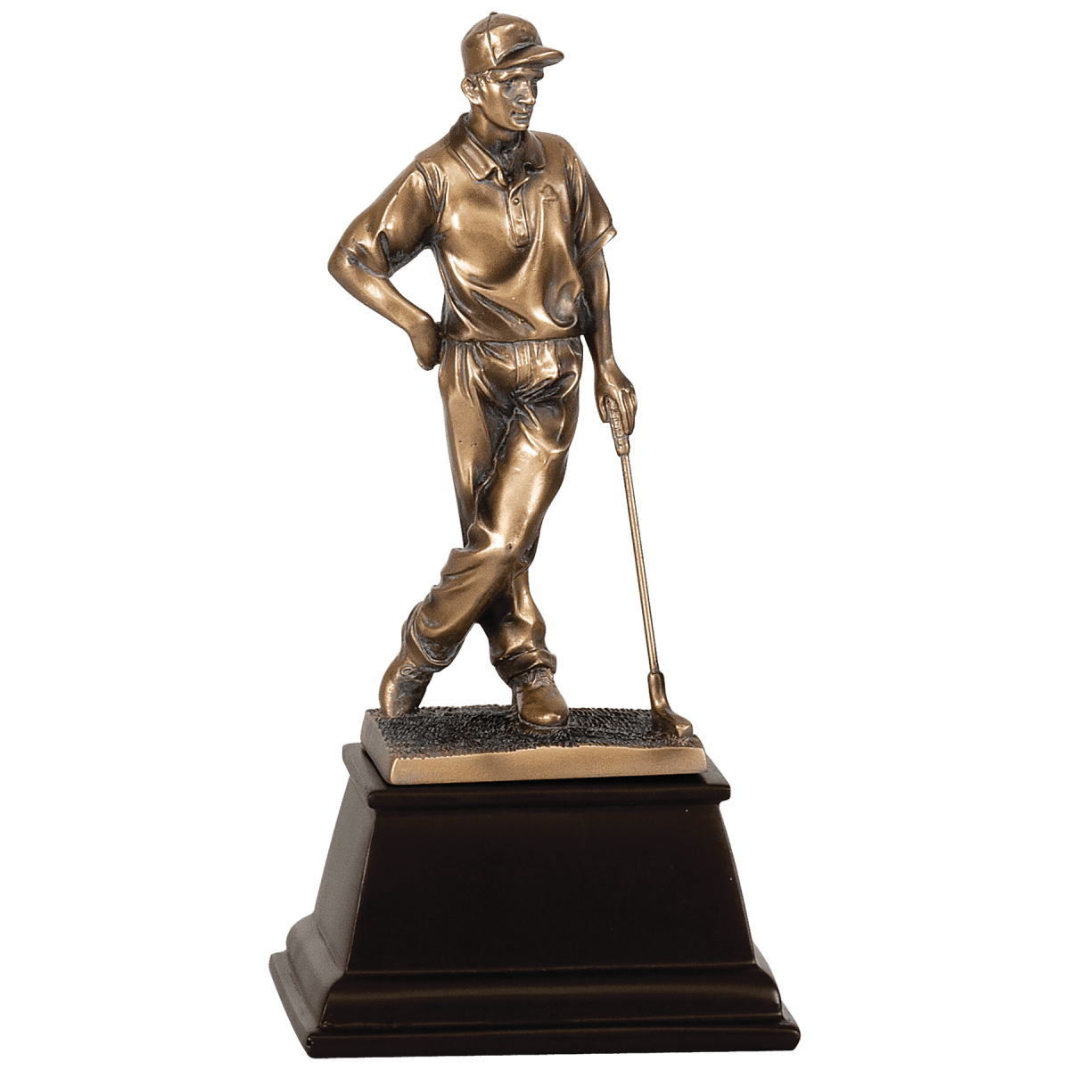 Male Bronze Golf Resin, product photo
