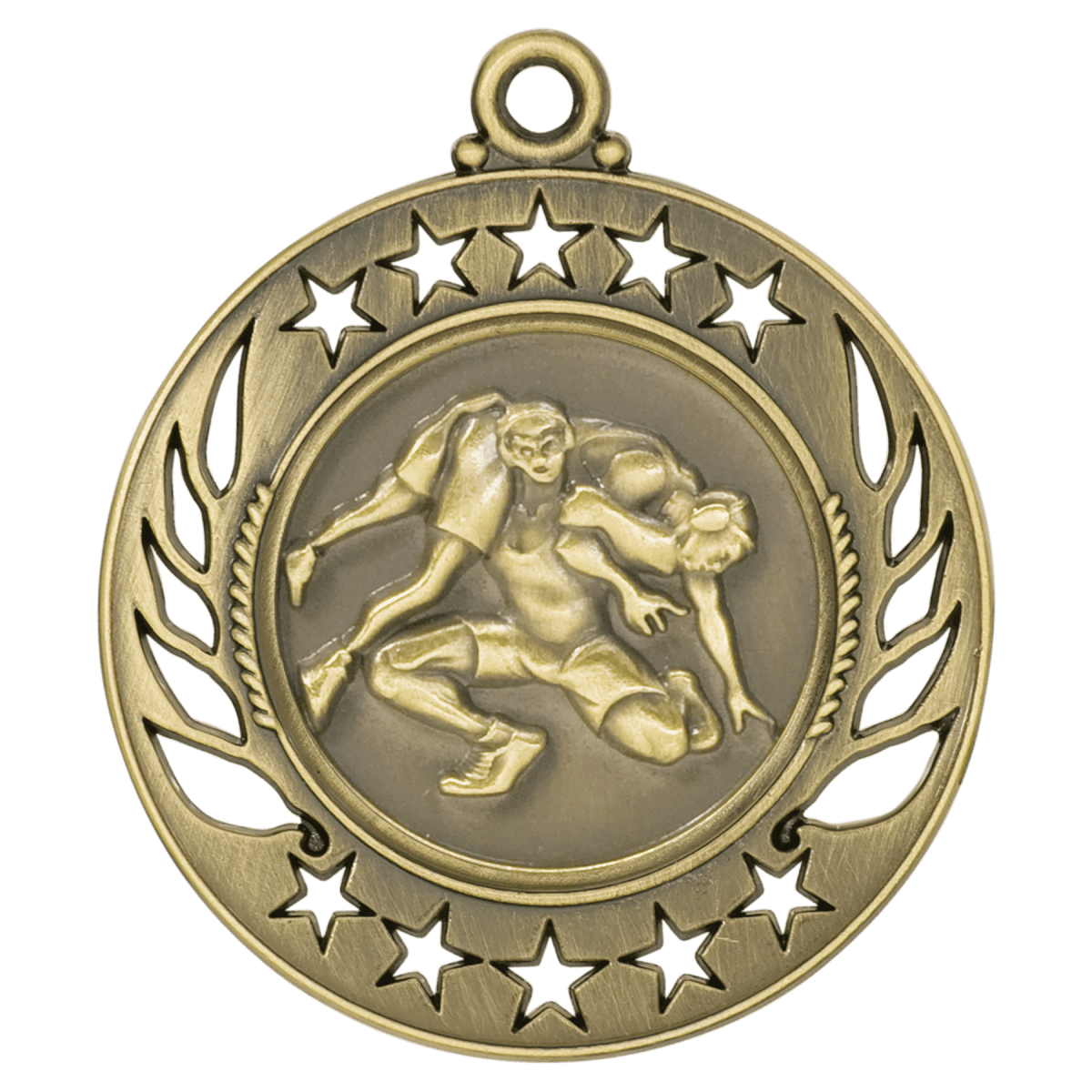 Wrestling Galaxy Medal-Gold, product photo