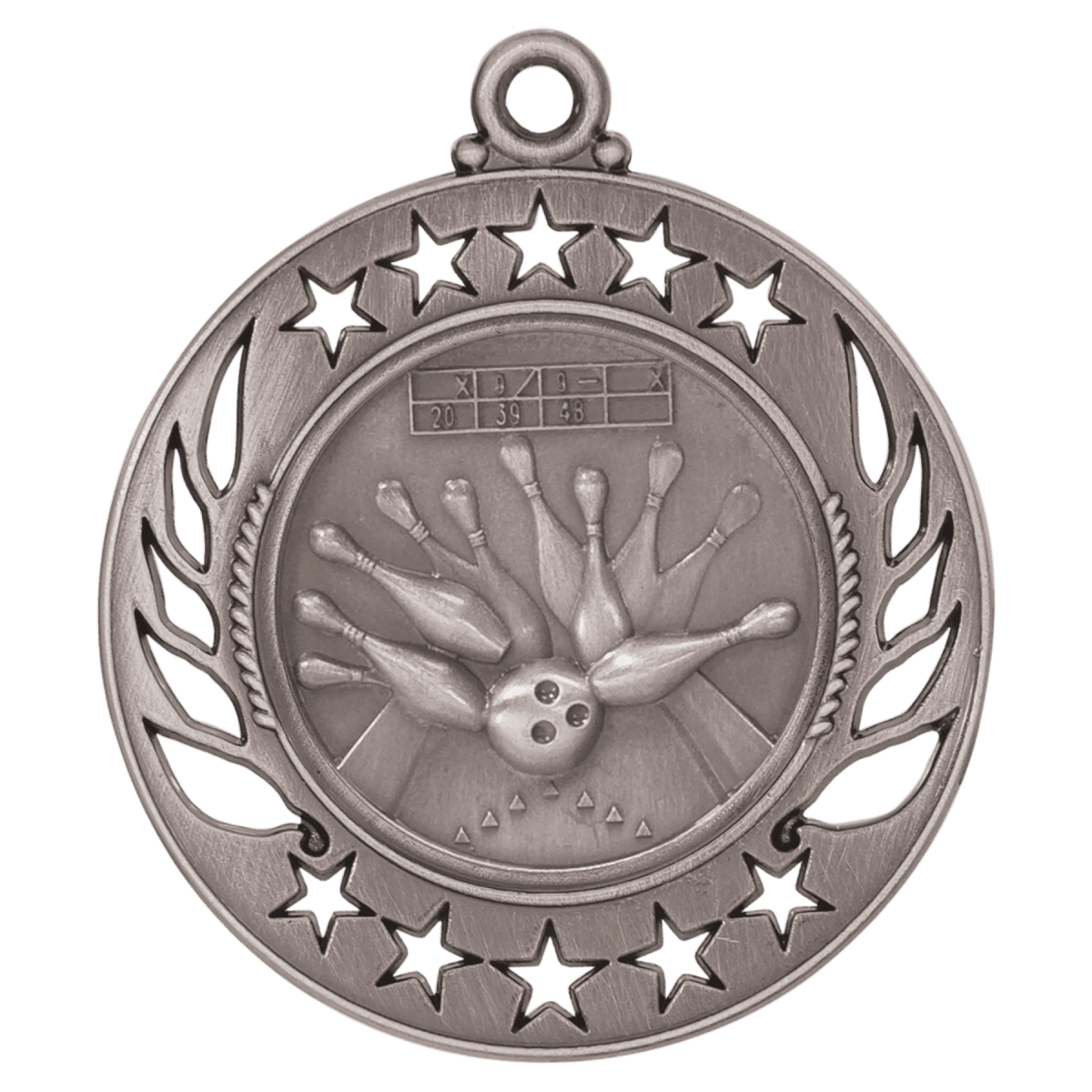 Bowling Galaxy Medal-Silver, product photo