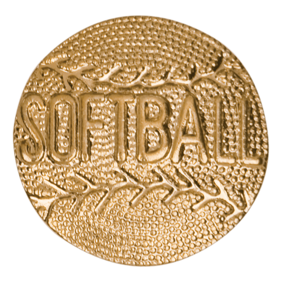 Softball Metal Chenille Pin, product photo
