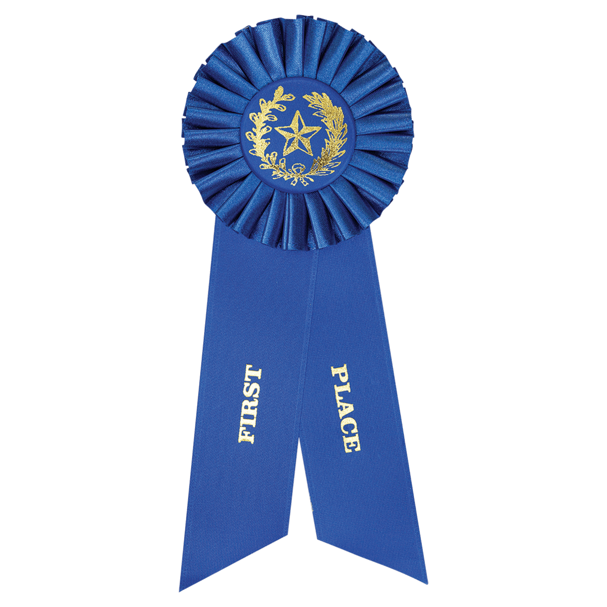 Blue 1st Place Rosette Ribbon, product photo