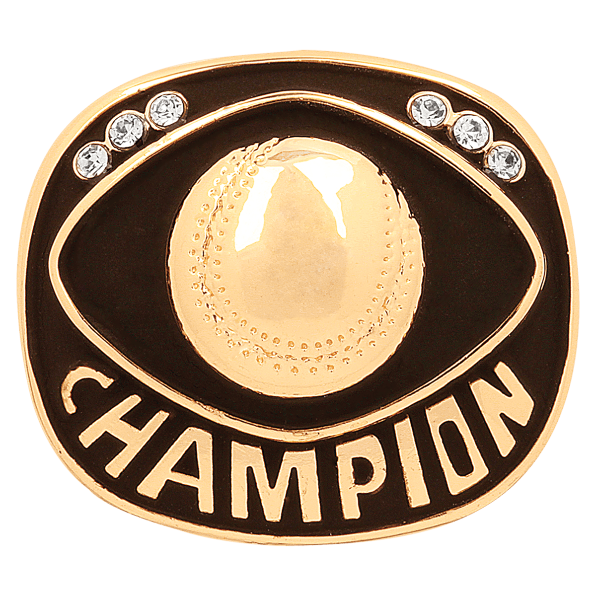 Baseball/Softball Gold Champion Ring Insert(Price includes ring ordered by size), product photo