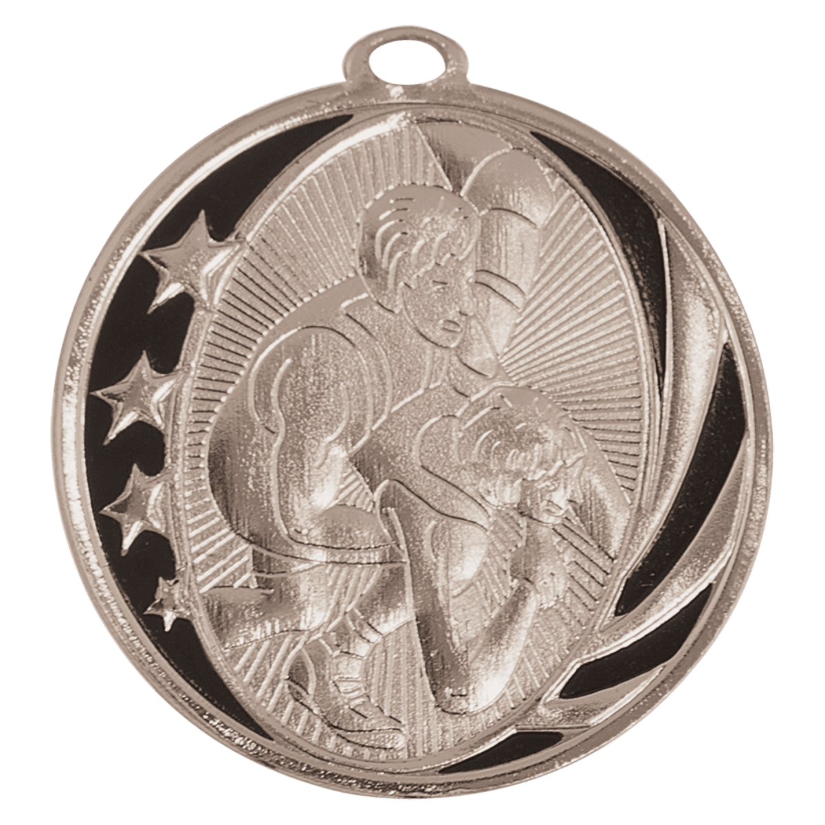 Wrestling MidNite Star Medal-Silver, product photo