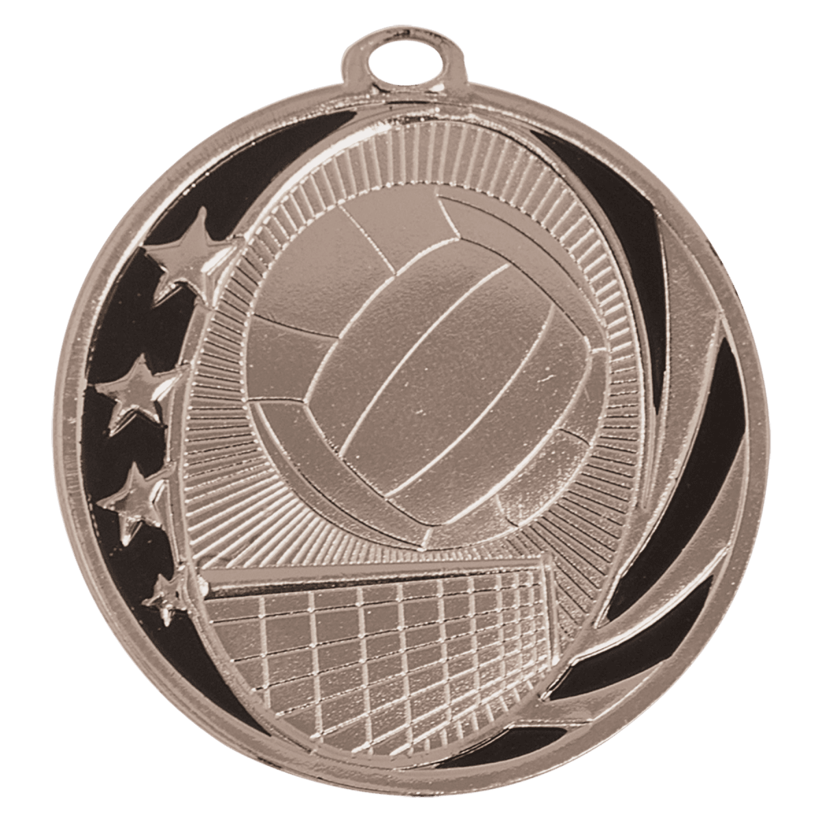 Volleyball MidNite Star Medal-Silver, product photo