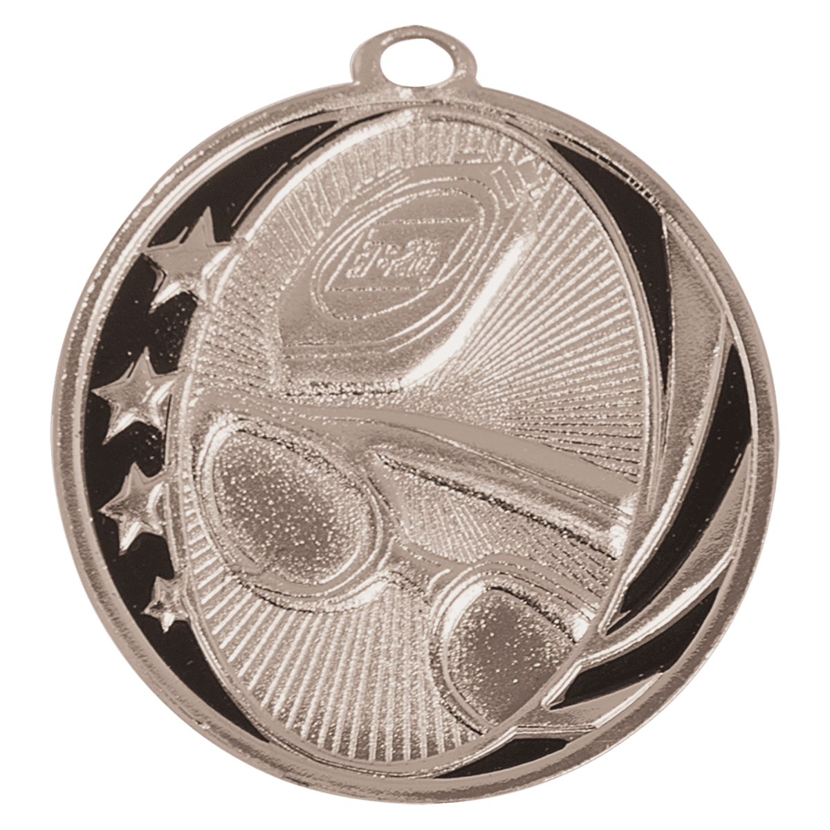 Swimming MidNite Star Medal-Silver, product photo