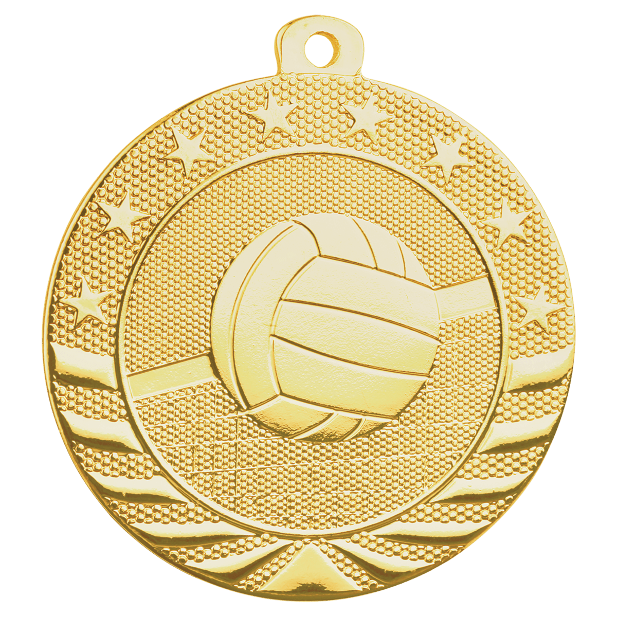 Volleyball Starbrite Medal-Gold, product photo