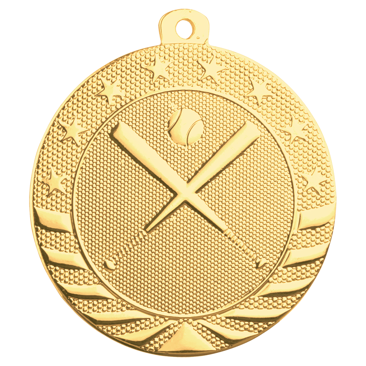 Baseball/Softball Starbrite Medal-Gold, product photo