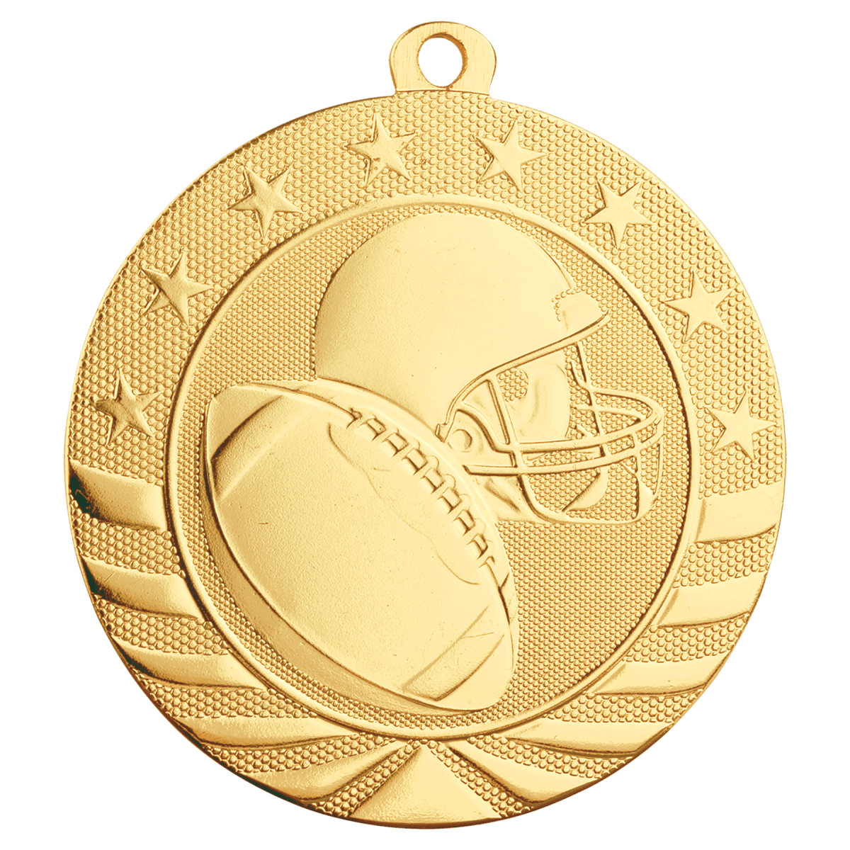 Football Starbrite Medal-Gold, product photo