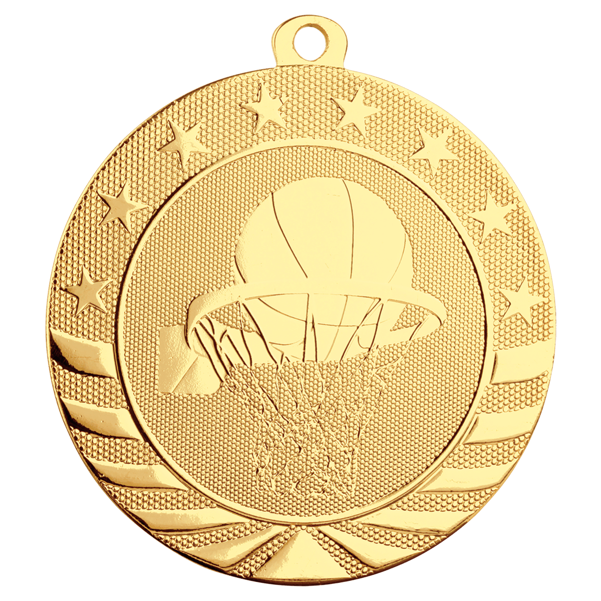 Basketball Starbrite Medal-Gold, product photo
