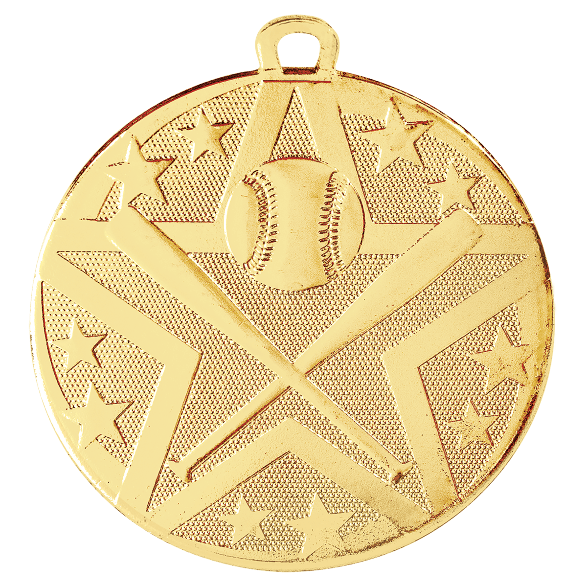 Baseball/Softball Superstar Medal-Gold, product photo