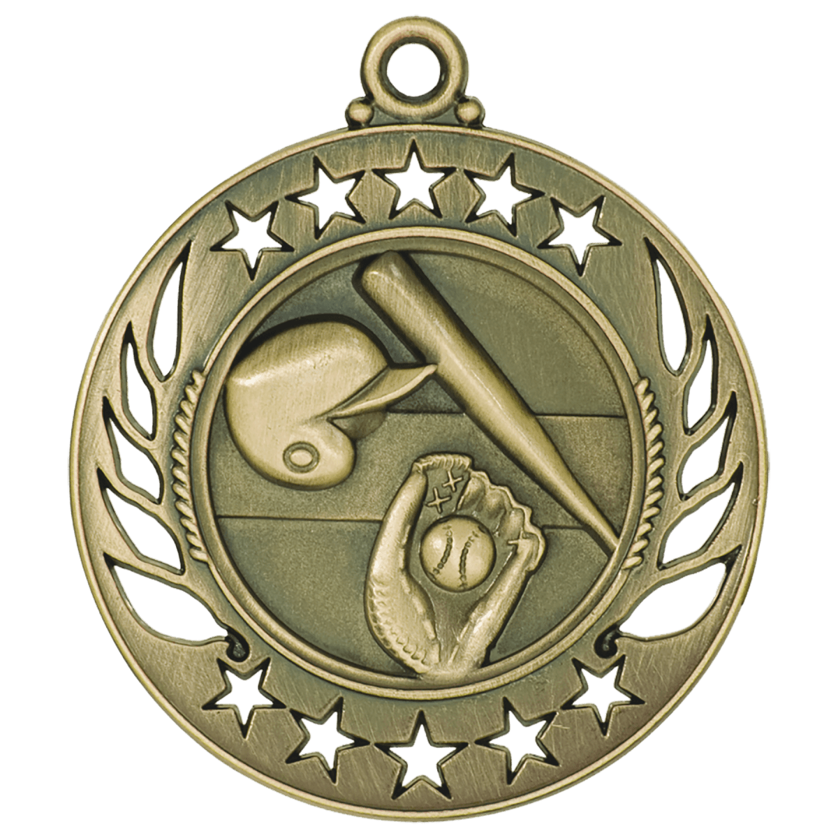Baseball/Softball Galaxy Medal-Gold, product photo