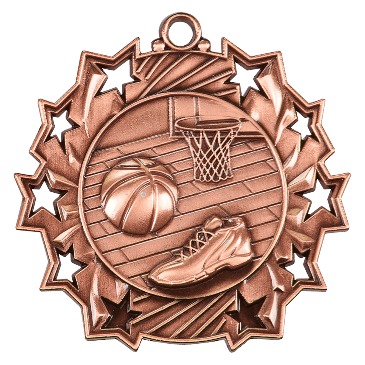 Basketball Ten Star Medal-Bronze, product photo