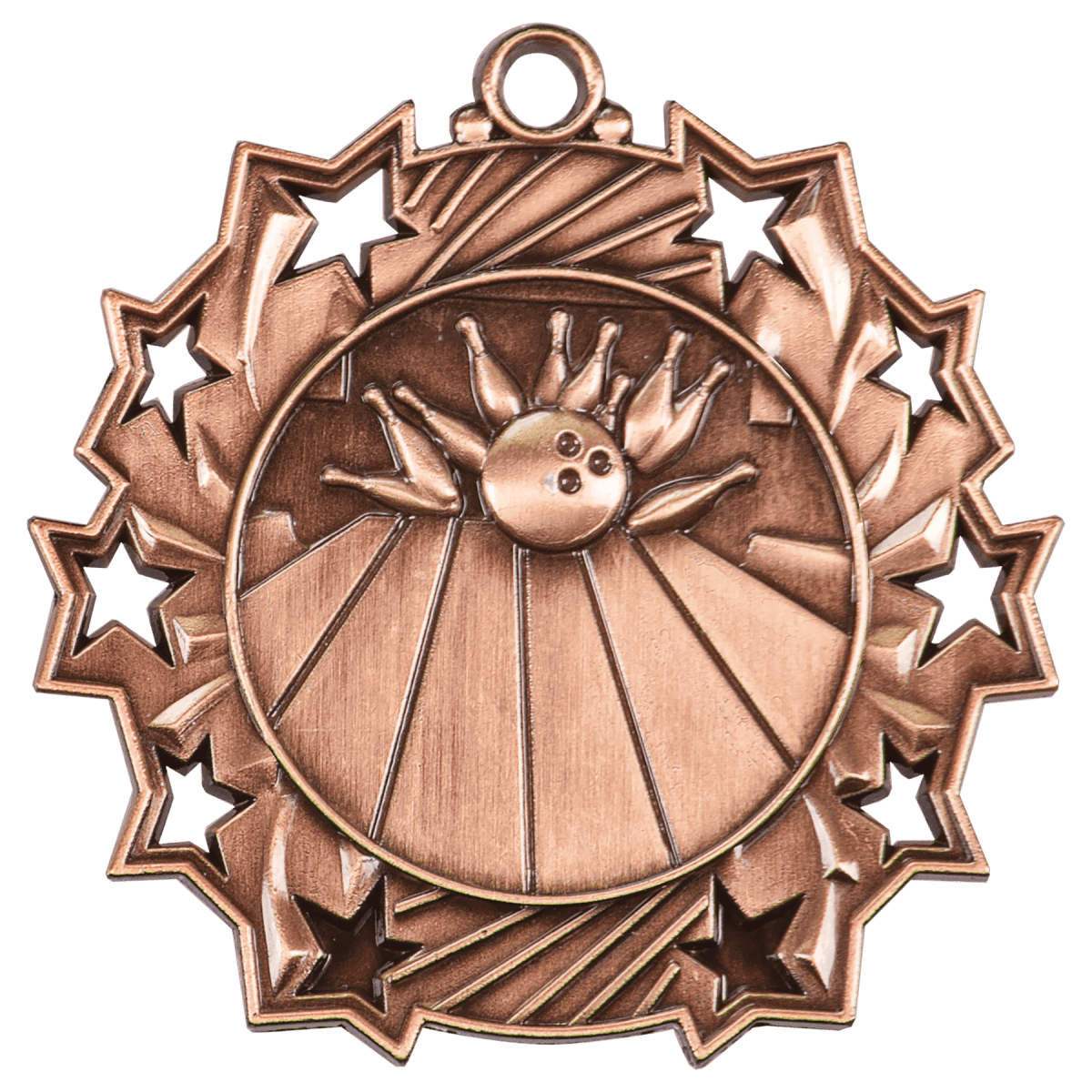 Bowling Ten Star Medal-Bronze, product photo