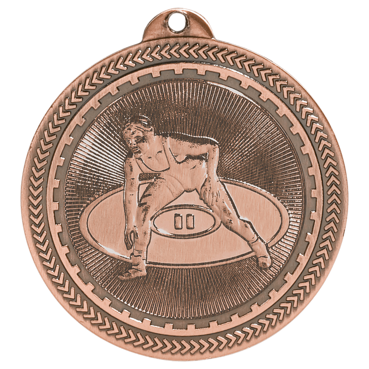 Wrestling BriteLazer Medal-Bronze, product photo