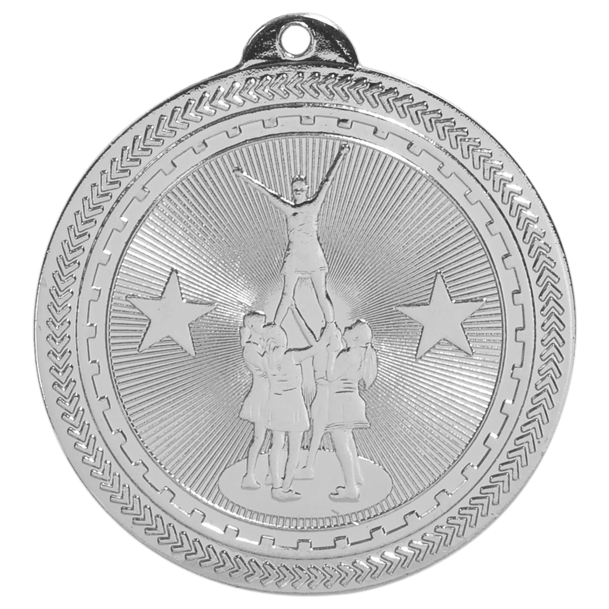 Competitive Cheer BriteLazer Medal-Silver, product photo
