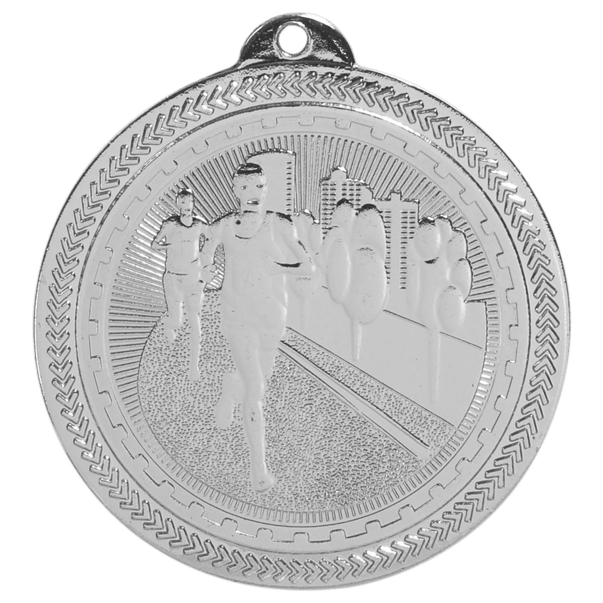Cross Country BriteLazer Medal-Silver, product photo