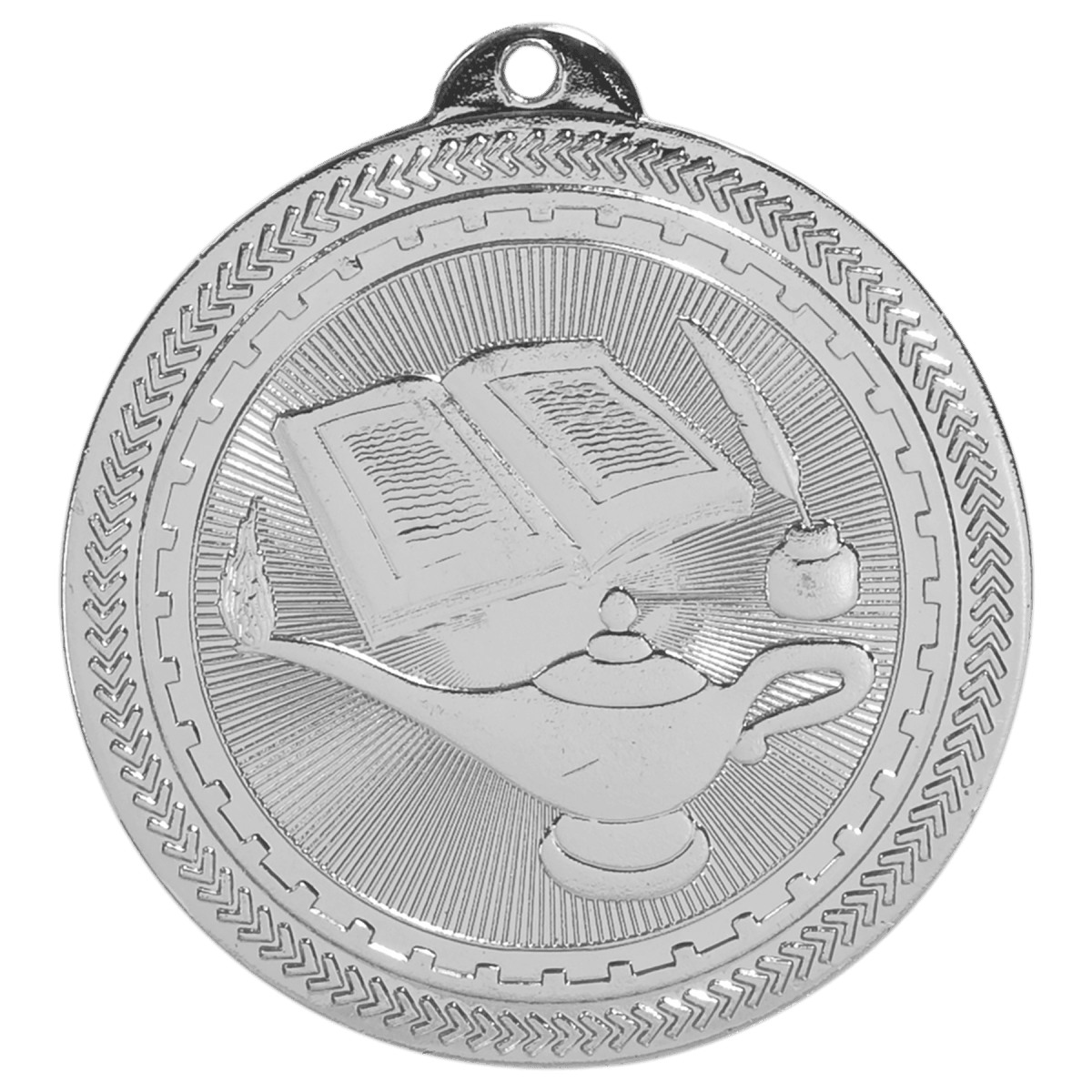 Lamp of Knowledge BriteLazer Medal-Silver, product photo