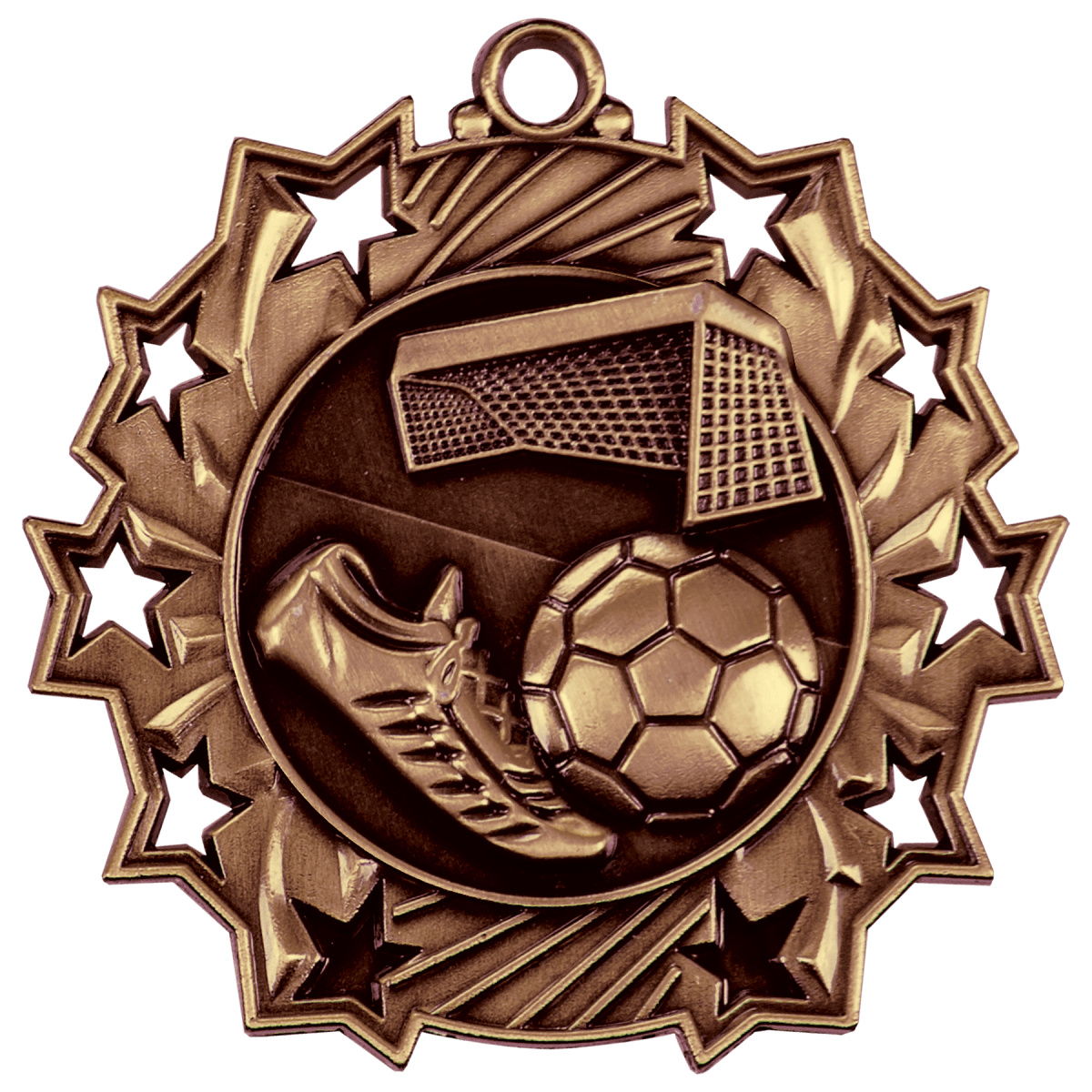 Soccer Ten Star Medal-Bronze, product photo