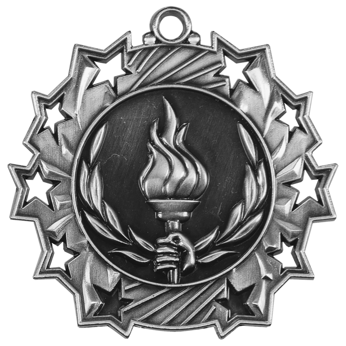 Torch Ten Star Medal-Silver, product photo