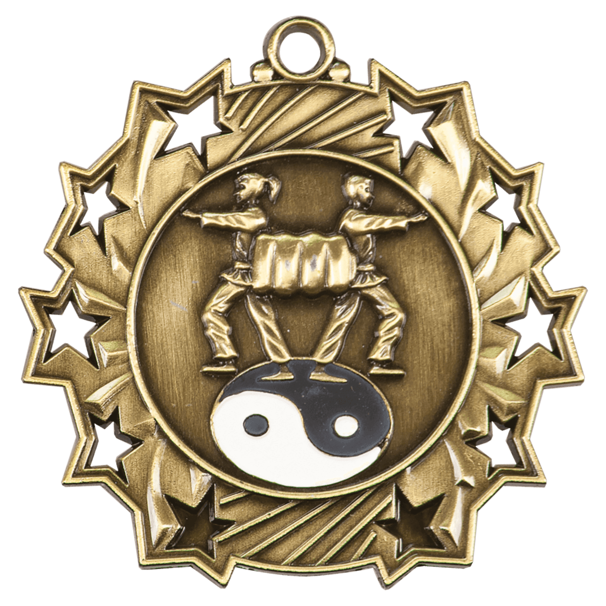 Martial Arts Ten Star Medal-Gold, product photo