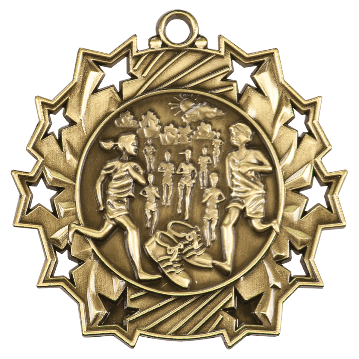Cross Country Ten Star Medal-Gold, product photo