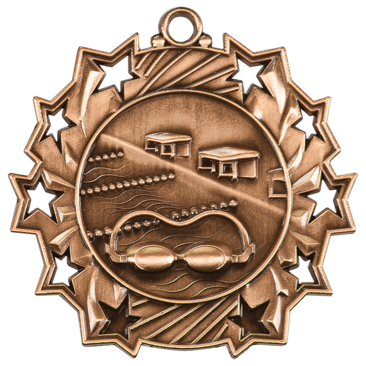 Swimming Ten Star Medal-Bronze, product photo