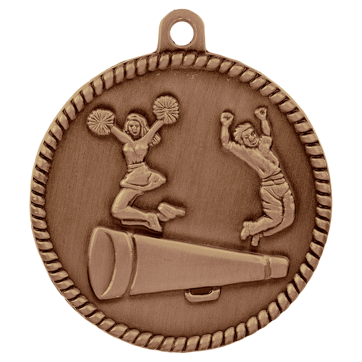 Cheer High Relief Medal-Bronze, product photo