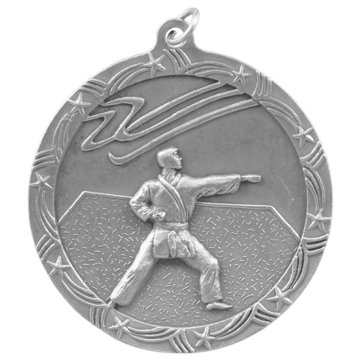Martial Arts Shooting Star Medal-Silver, product photo