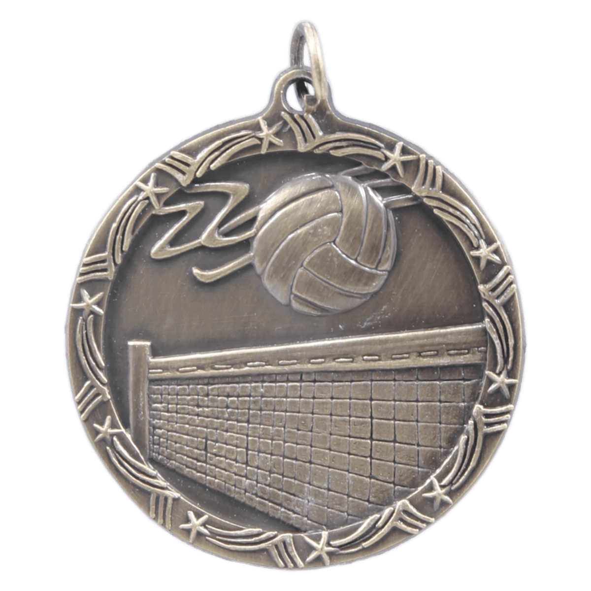 Volleyball Shooting Star Medal-Gold, product photo