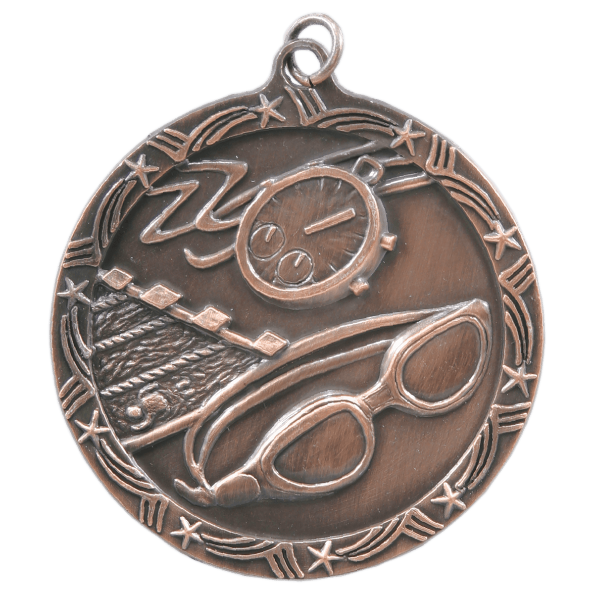 Swimming Shooting Star Medal-Bronze, product photo