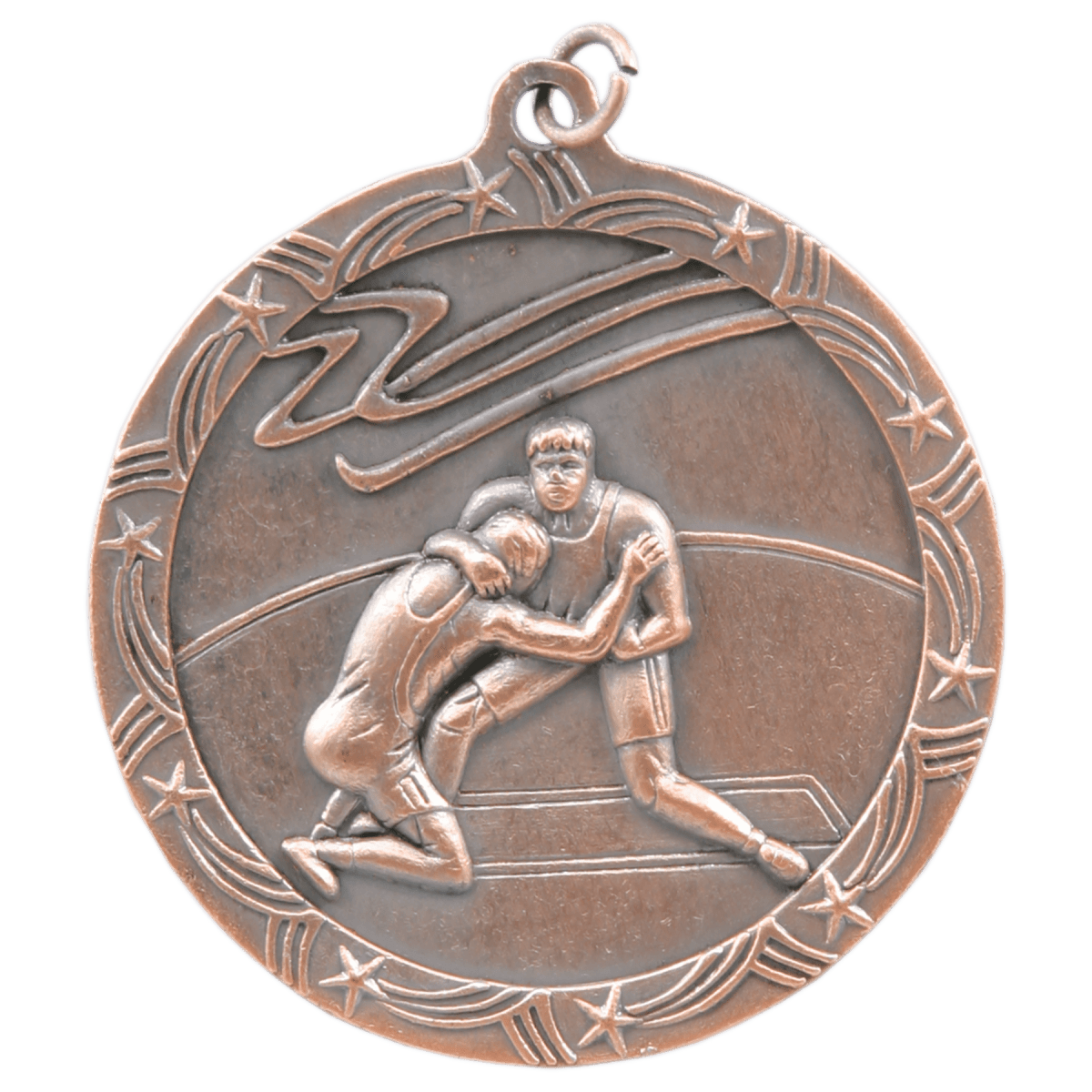 Wrestling Shooting Star Medal-Bronze, product photo