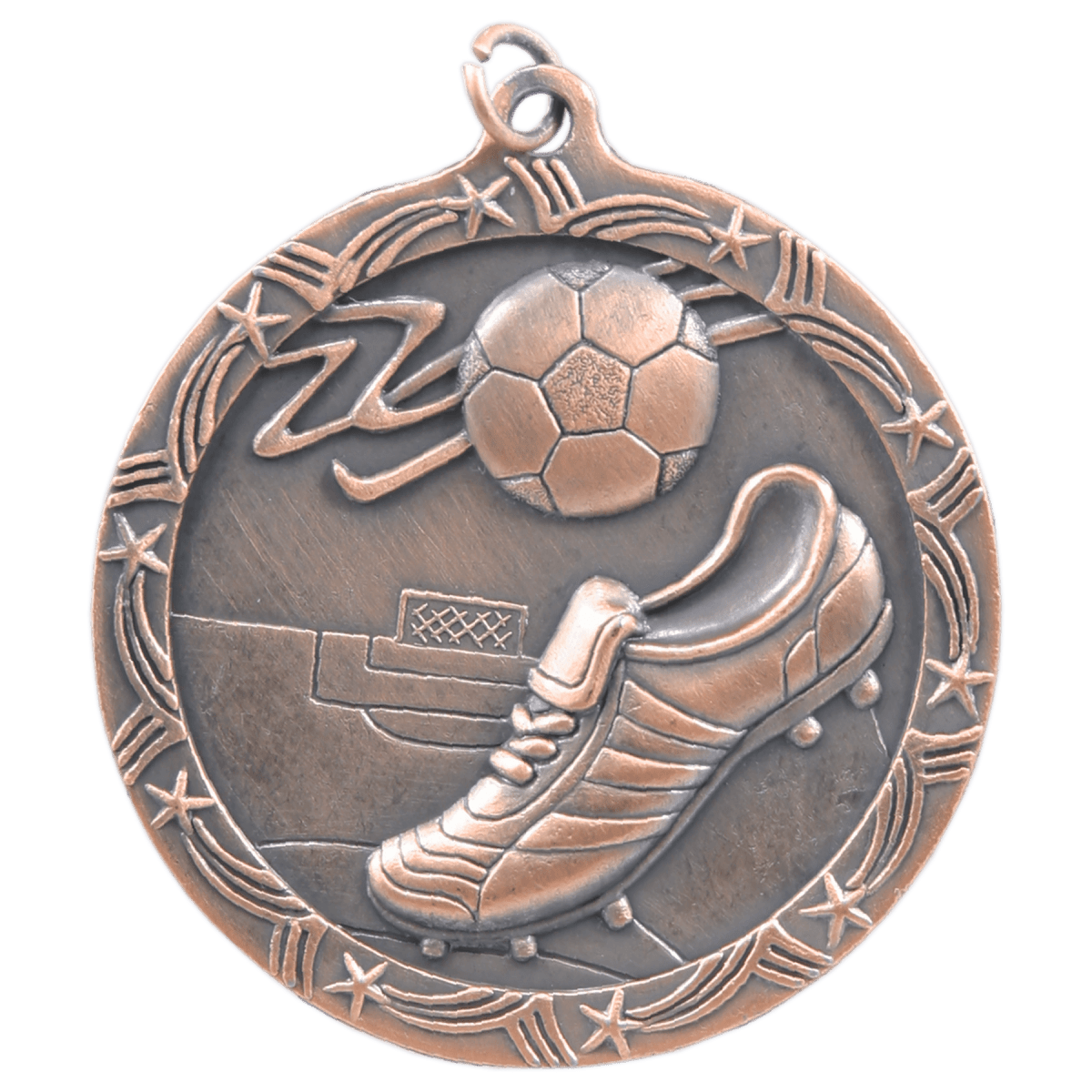 Soccer Shooting Star Medal-Bronze, product photo
