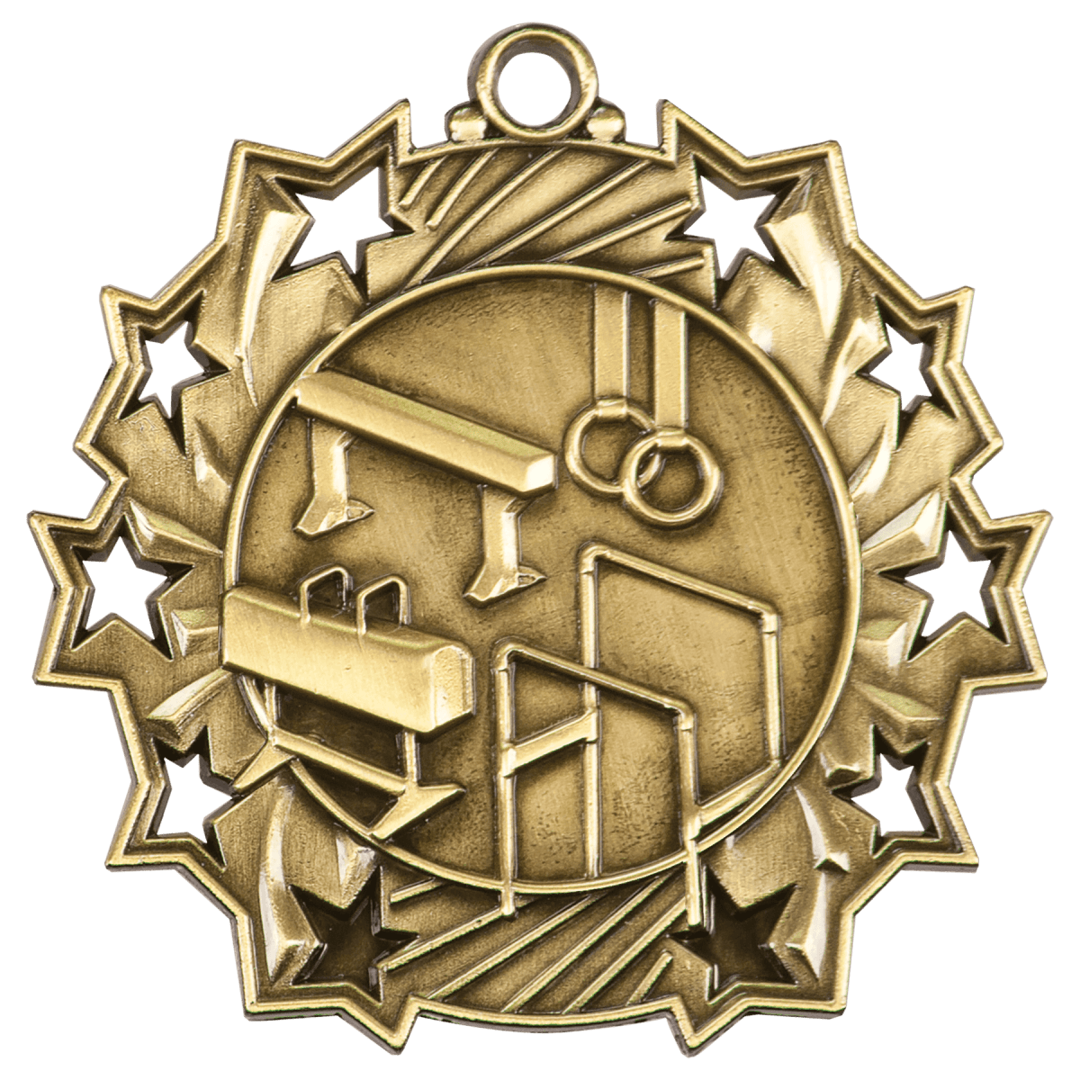 Gymnastics Ten Star Medal-Gold, product photo