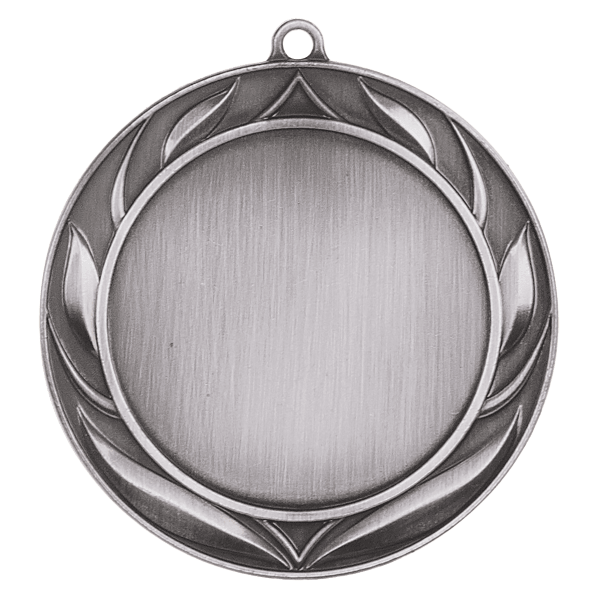 Wreath 2" Insert Holder Medal-Antique Silver (Insert Not Included), product photo