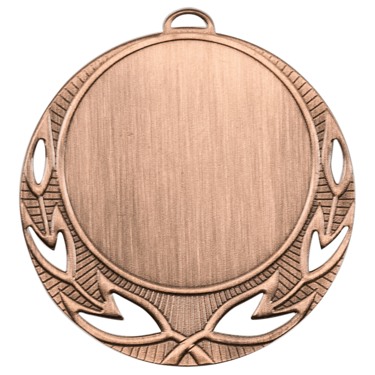 Open Wreath 2" Insert Holder Medal-Antique Bronze (Insert Not Included), product photo