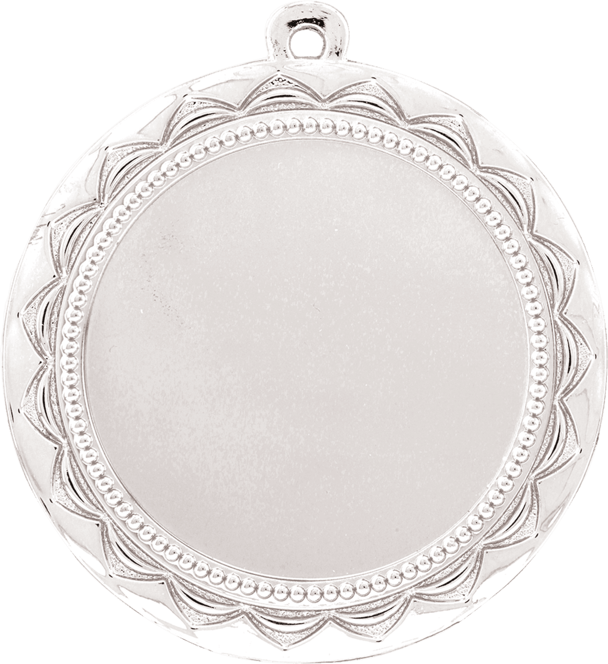 Sun 2" Insert Holder Medal-Bright Silver (Insert Not Included), product photo