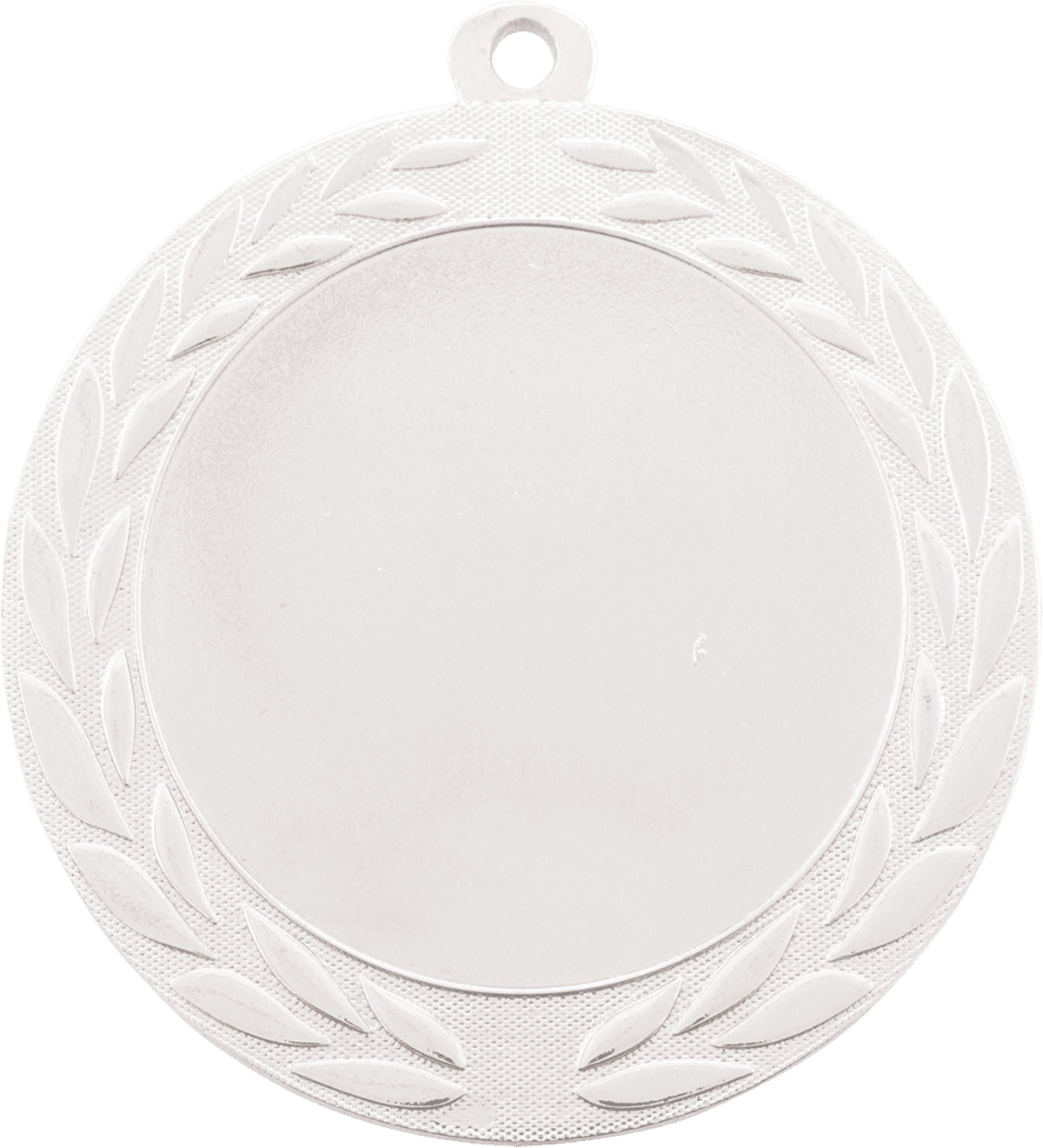 Wreath 2" Insert Holder Medal-Bright Silver (Insert Not Included), product photo