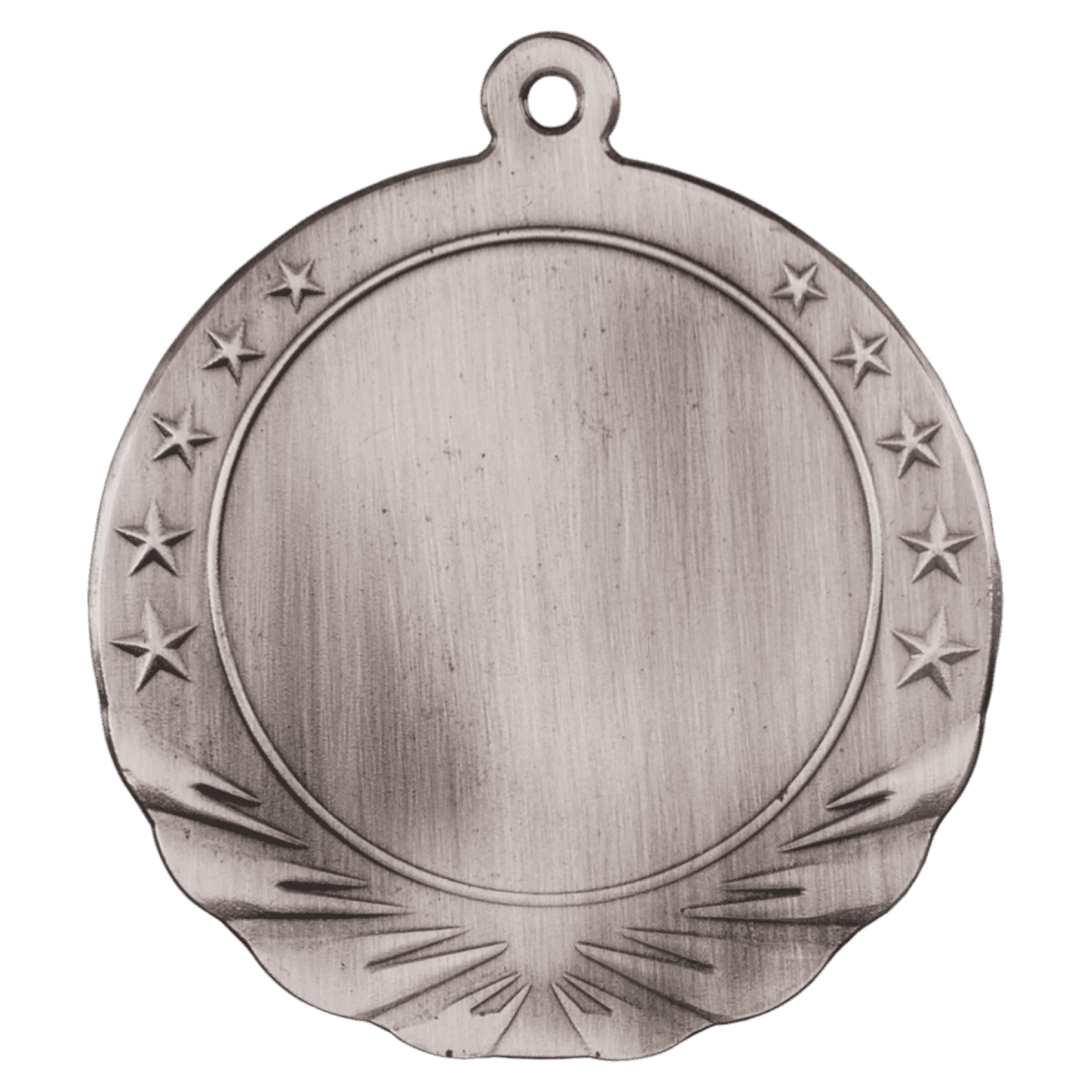 2" Insert Holder Medal-Antique Silver (Insert Not Included), product photo