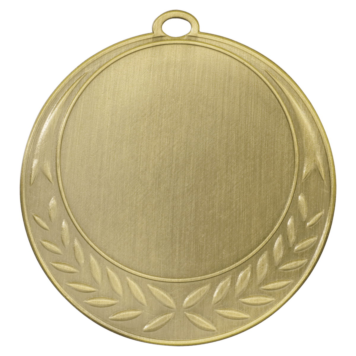 Half Wreath 2" Insert Holder Medal-Antique Gold (Insert Not Included), product photo