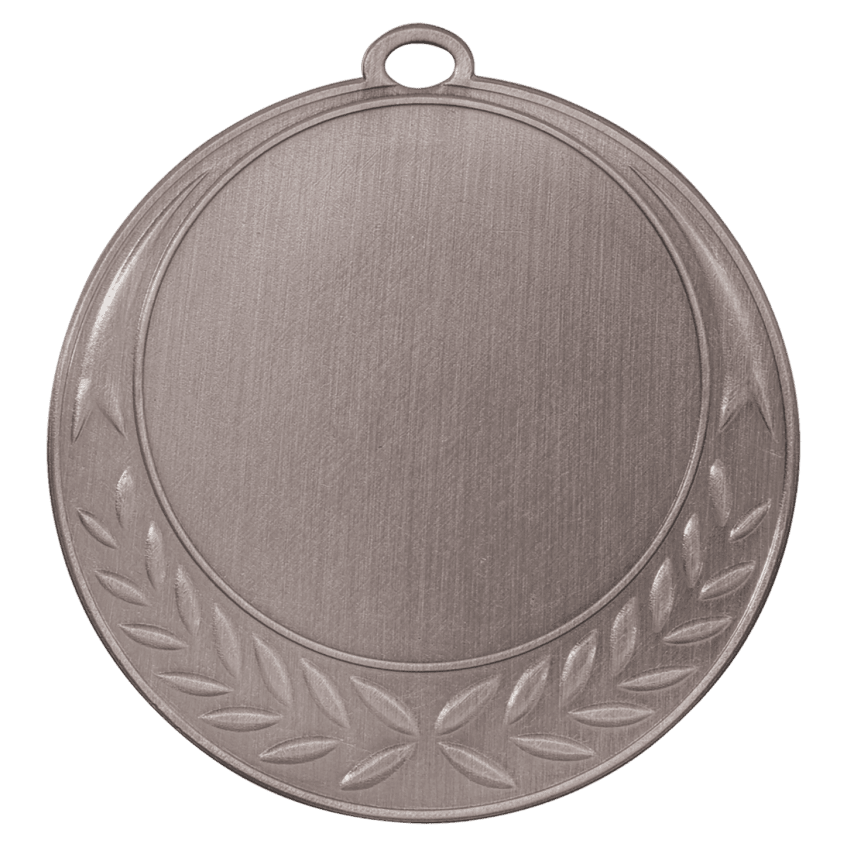 Half Wreath 2" Insert Holder Medal-Antique Silver (Insert Not Included), product photo